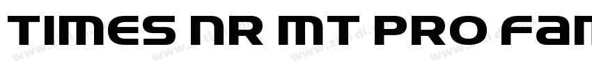 Times NR MT Pro fami字体转换